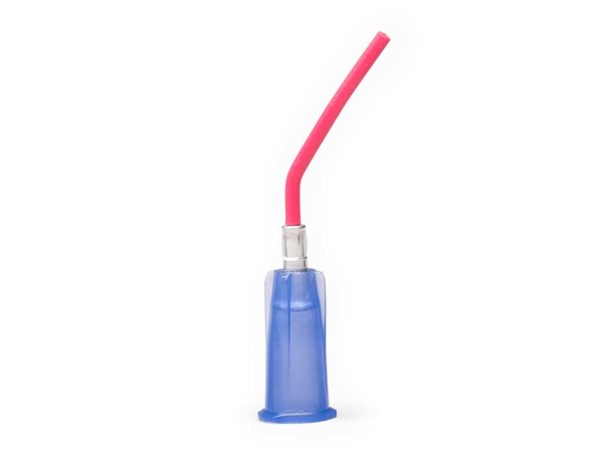 22 Gauge Dark Blue Prebent Red Dropper Tips